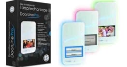 Läutende Besucher an DECT oder Handy weiterleiten, Touchscreen, RGB-Leuchtwelle, Licht-/Bewegungssensor und vieles mehr bietet die DoorLine Pro. Bildnachweis: Telegärtner
